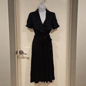 DVF 'Hane' Dress, Black & Navy Blue, Size 6